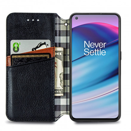 Flip Cover OnePlus North CE 5G Nahkatehoste Diamond tekstuuri