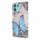 Kotelo Motorola Edge 20 Lite Butterfly Blue