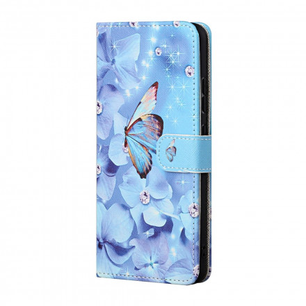 Xiaomi Redmi 10 Diamond Butterfly hihna tapauksessa