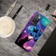 Xiaomi Redmi 10 Case Kissa ja perhoset avaruudessa