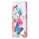 Flip Cover Xiaomi Redmi 10 Värilliset perhoset