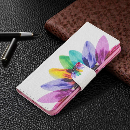 Xiaomi Redmi 10 akvarelli kukka tapauksessa