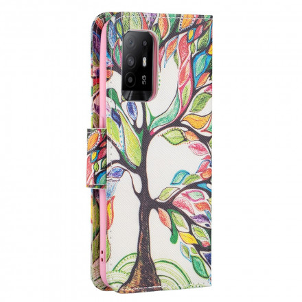 Kotelo Oppo A94 5G värillinen puu