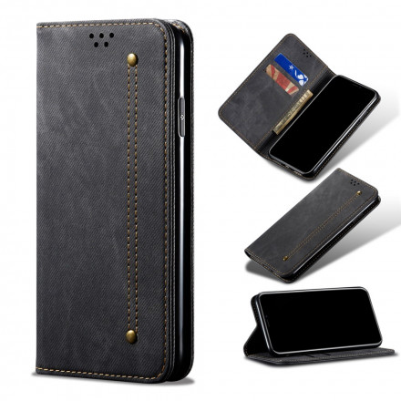 Flip Cover Xiaomi Redmi 10 Jeans kangas