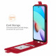 Xiaomi Redmi 10 Nahka Effect Case Vertical läppä Xiaomi Redmi 10 Nahka Effect Case Vertical läppä
