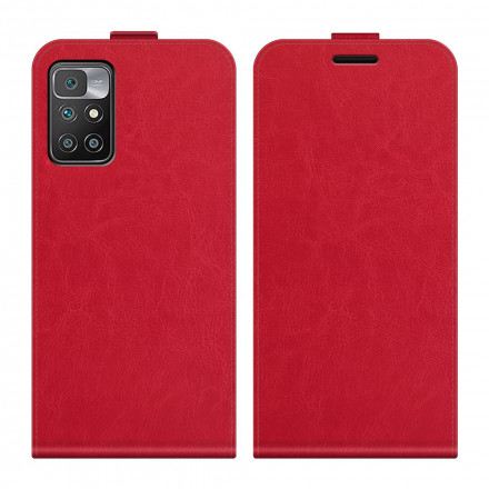 Xiaomi Redmi 10 Nahka Effect Case Vertical läppä Xiaomi Redmi 10 Nahka Effect Case Vertical läppä