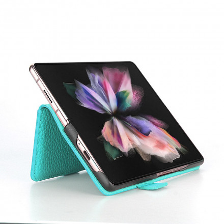Samsung Galaxy Z Fold 3 5G Nahkakotelo Aito Lychee
