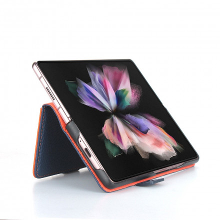 Samsung Galaxy Z Fold 3 5G Nahkakotelo Aito Lychee