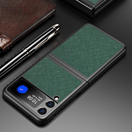 Samsung Galaxy Z Flip 3 5G Nahka Style Case teksturoitu