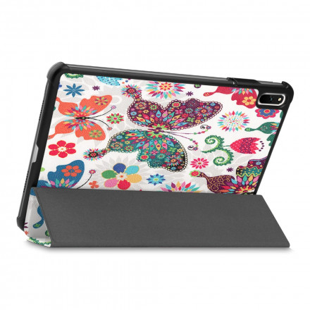 Smart Case Huawei MatePad 11 (2021) Perhoset ja kukat Retro