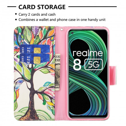 Kotelo Realme 8 5G Värillinen puu