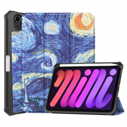 Smart Case iPad Mini 6 (2021) Stylus-kotelo Starry Night - tähtiyönä