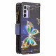 Oppo Reno 6 5G vetoketjullinen tasku perhoset