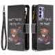 Oppo Reno 6 5G vetoketjullinen tasku Bear Case