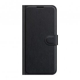 Kotelo Motorola Edge 20 Lite keinonahka Classic Lychee