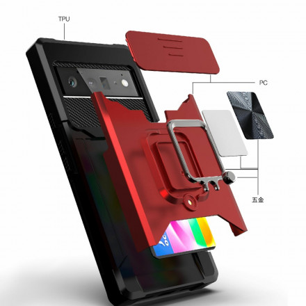 Google Pixel 6 Pro Case Objektiivin pidike ja kortinpidike