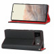 Flip Cover Google Pixel 6 Nahka Aito Lychee hihna