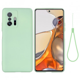 Xiaomi 11T / 11T Pro Liquid Silikoni kotelo hihnalla