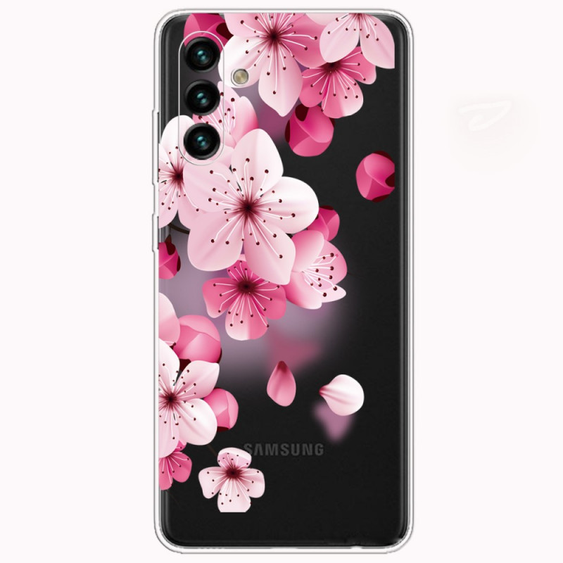 Samsung Galaxy A13 5G / A04s Pieni vaaleanpunainen kukkia suojakuori
