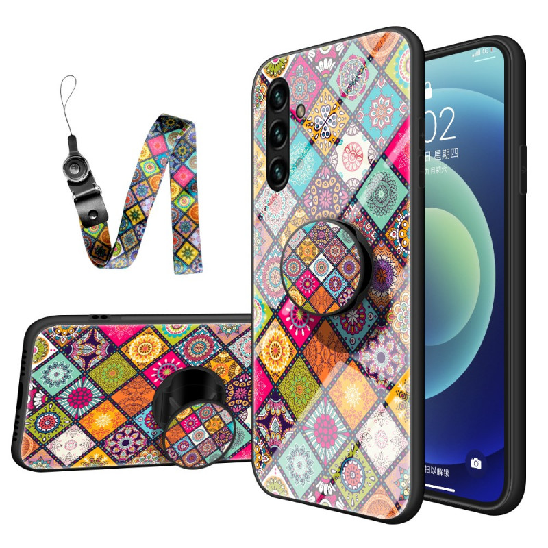 Samsung Galaxy A13 5G / A04s Magneja
tinen Patchwork Suojakuori
