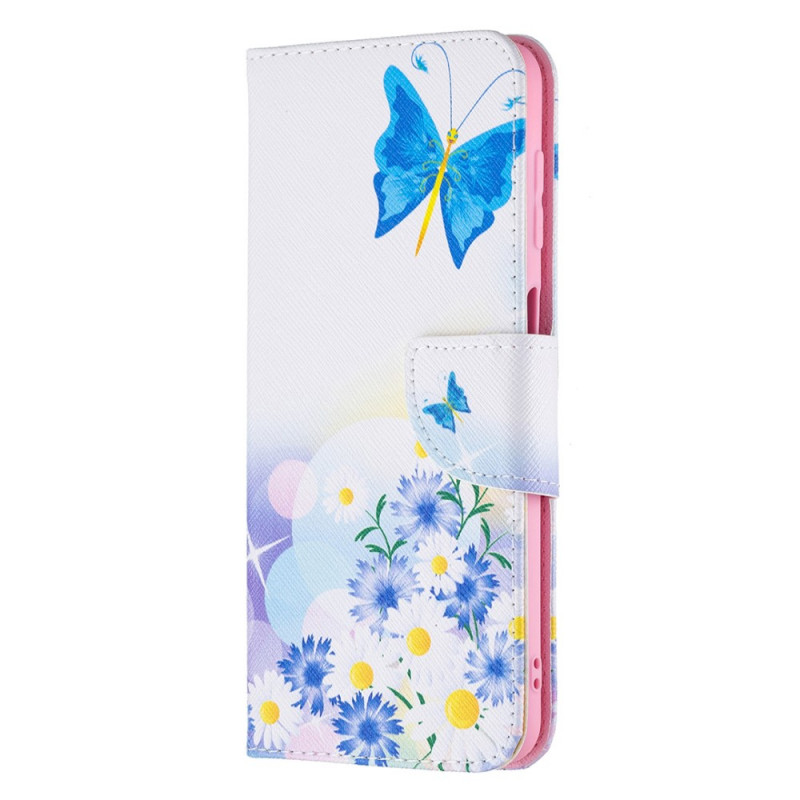 Suojakuori
 Samsung Galaxy M32 Maalattu perhosia ja kukkia