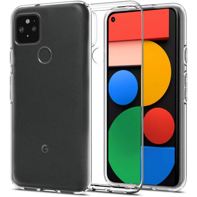 Google Pixel 5 läpinäkyvä kristallinläpinäkyvä
 suojakuori
