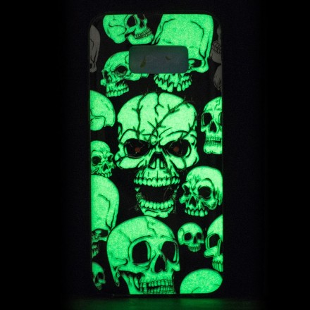 Samsung Galaxy S8 varoitus päät fluoresoiva asia