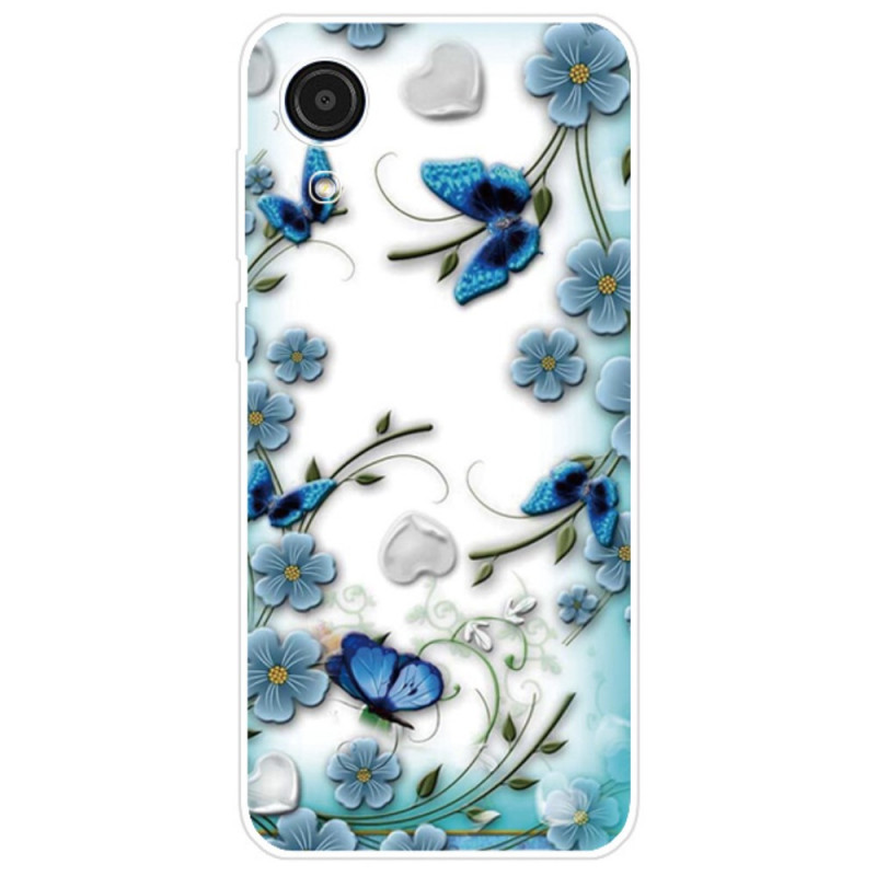 Samsung Galaxy A03 Core Suojakuori
 Rja
ro perhosja
 ja kukat