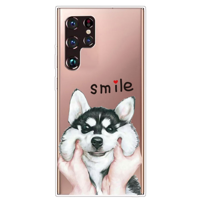 Samsung Galaxy S22 Ultra 5G Hymyile koira suojakuori
