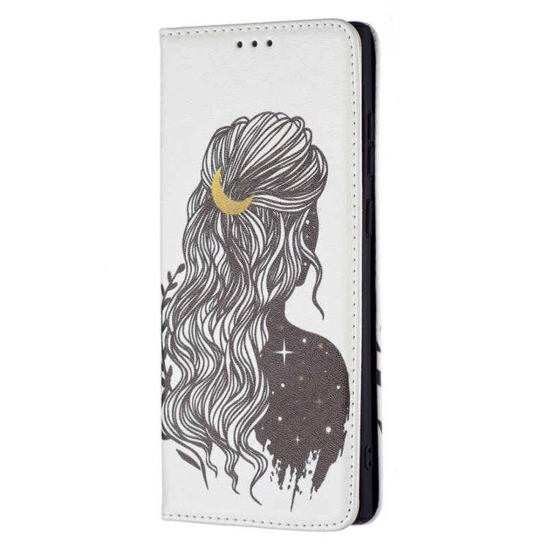 Flip Cover Samsung Galaxy S22 Ultra 5G Kauniit hiuksja
