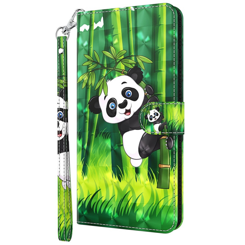 Moto G71 5G Panda ja bambu suojakuori
