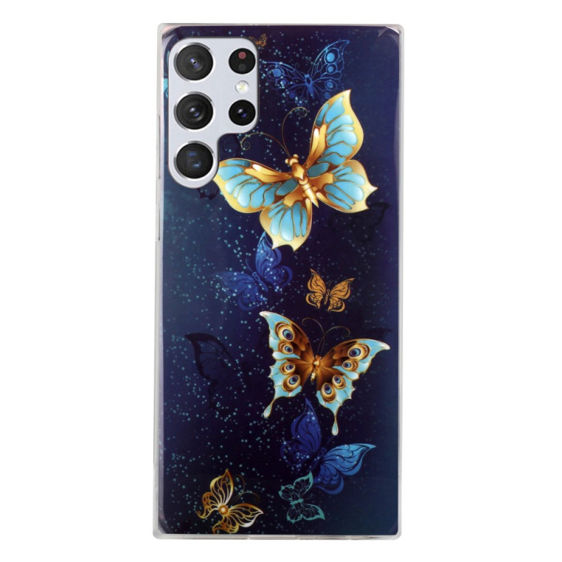 Samsung Galaxy A3 suojakotelo
 fluoresoiva perhosja
