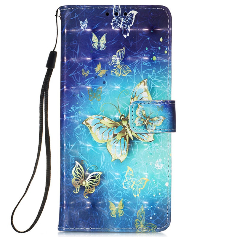 Samsung Galaxy S22 Ultra 5G Gold perhosja
 kantolenkki
 Suojakuori
