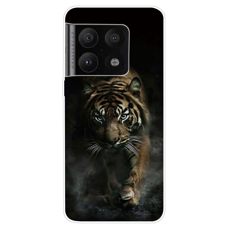 OnePlus 10 Pro 5G Cover Joustava tiikeri sumussa