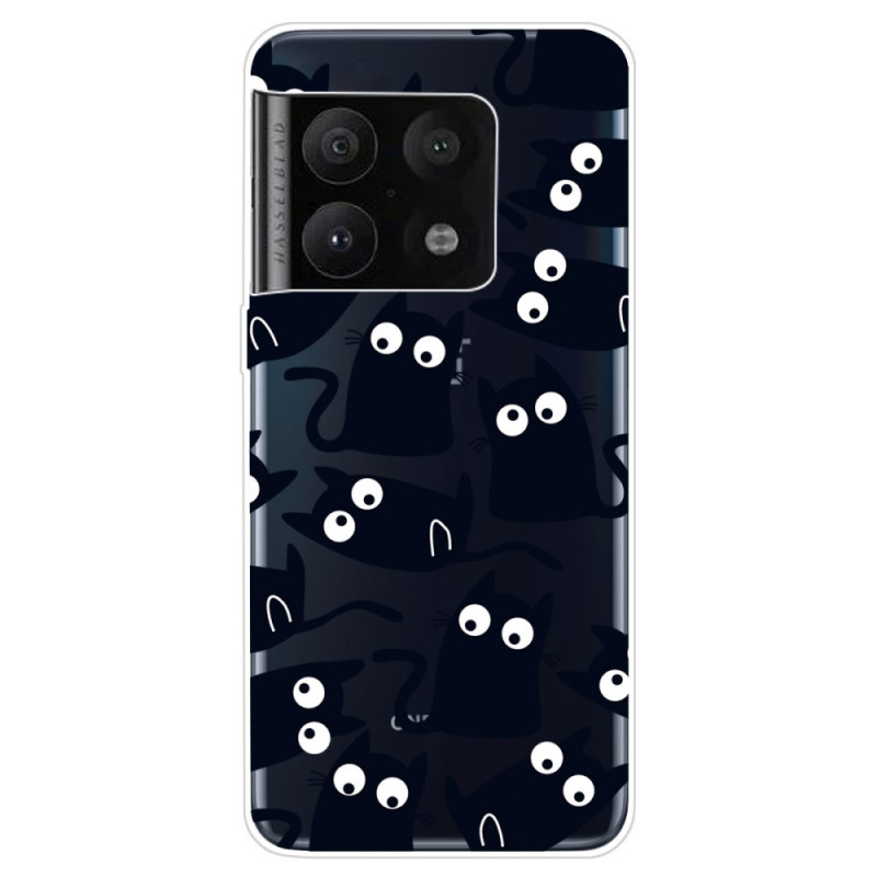 OnePlus 10 Pro 5G Cover Useita mustia kissoja