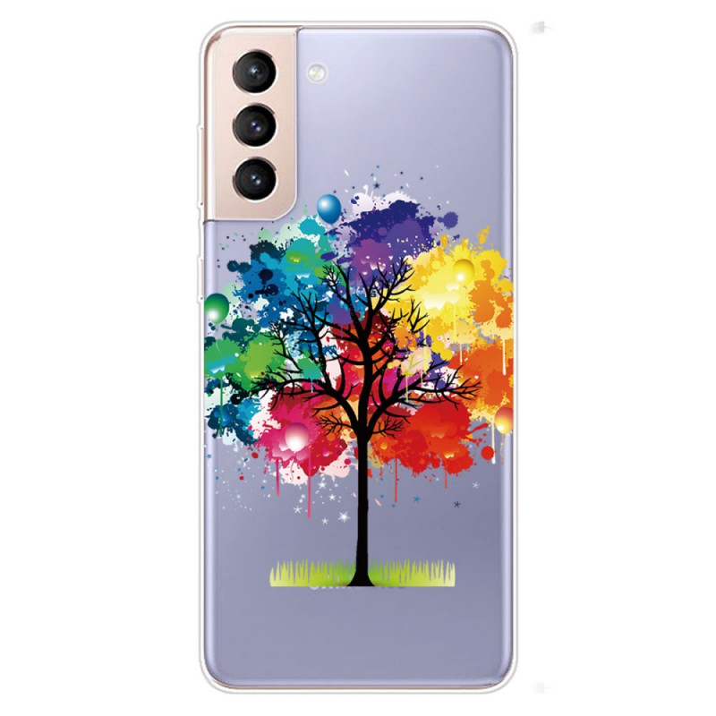 Samsung Galaxy S22 5G akvarelli puu Läpinäkyvä
 Suojakuori
