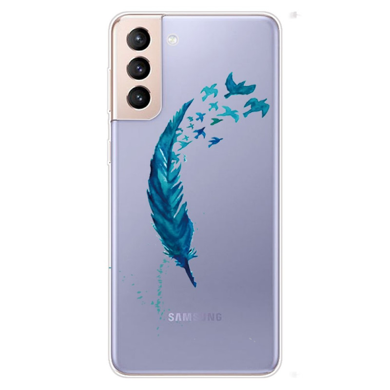 Samsung Galaxy S22 5G Kaunis Höyhen
 Suojakuori
