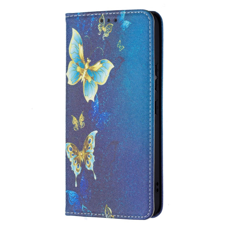Flip Cover Samsung Galaxy S22 5G Värillisja
 perhosja
