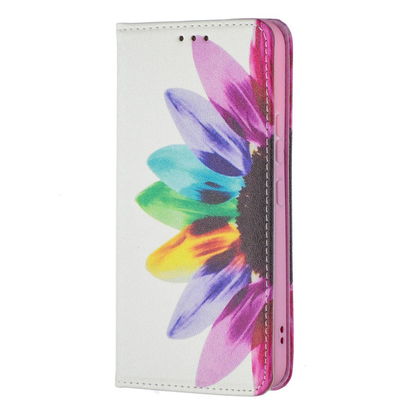 Flip Cover Samsung Galaxy S22 5G Akvarelli kukka