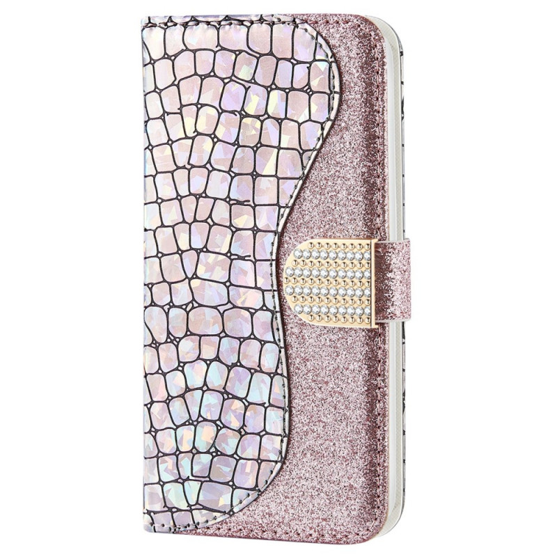 Housse Samsung Galaxy S22 Plus 5G Croco Diamants