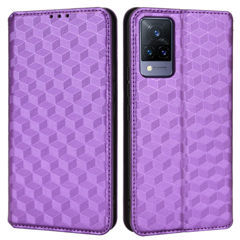 Flip Cover Vivo V21 5G Keinonahka
 Diamond