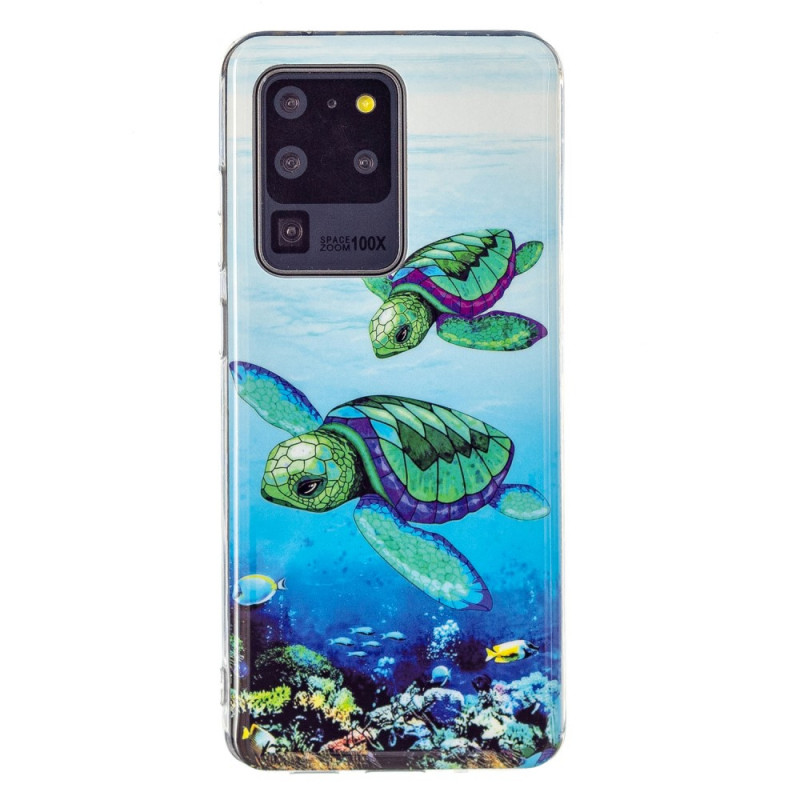 Samsung Galaxy S20 Ultra Suojakuori
 fluoresoiva kilpikonnat