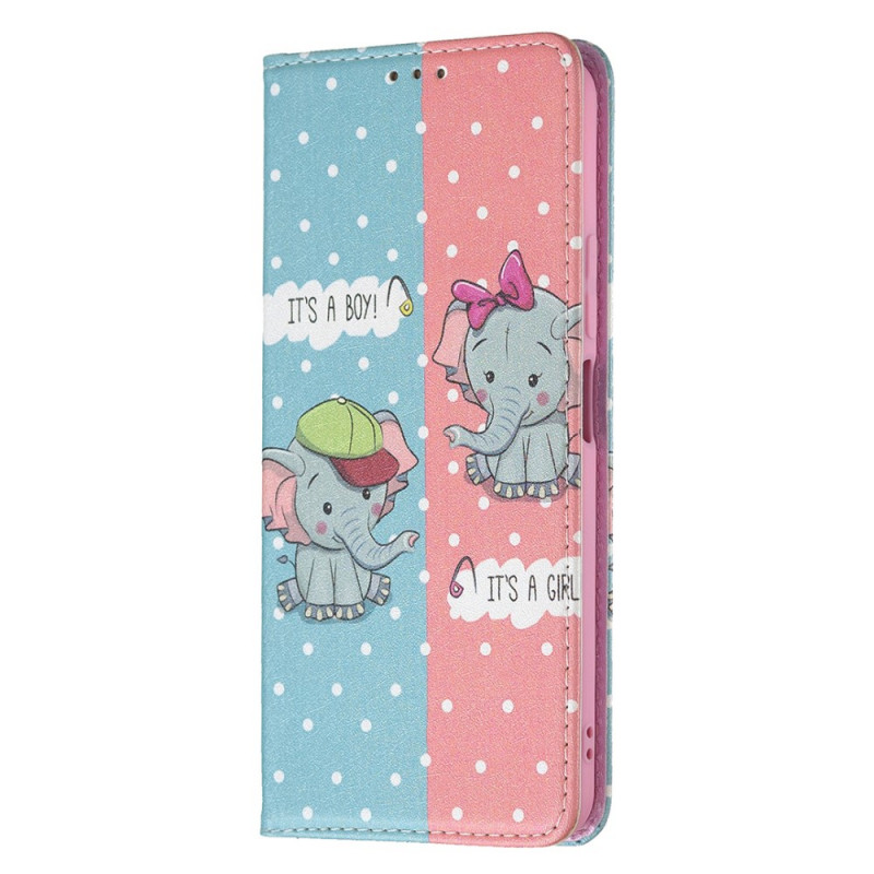 Flip Cover Xiaomi 11 Lite 5G NE/Mi 11 Lite 4G/5G Baby Elefantit