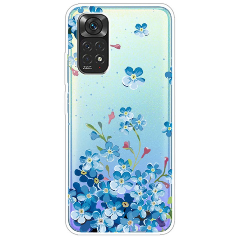 Xiaomi Redmi Note 11 / 11s Suojakuori
 Sininen kukka kimppu