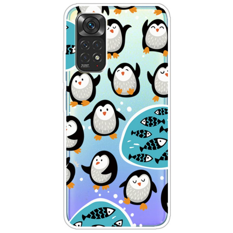Xiaomi Redmi Note 11 / 11s pingviinit ja kalat Suojakuori
