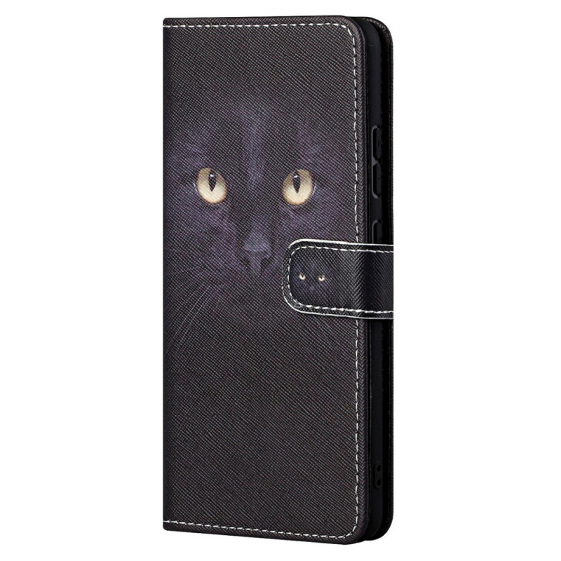 Xiaomi Redmi Note 11 / 11s musta kissa silmä kantolenkki
 suojakotelo
