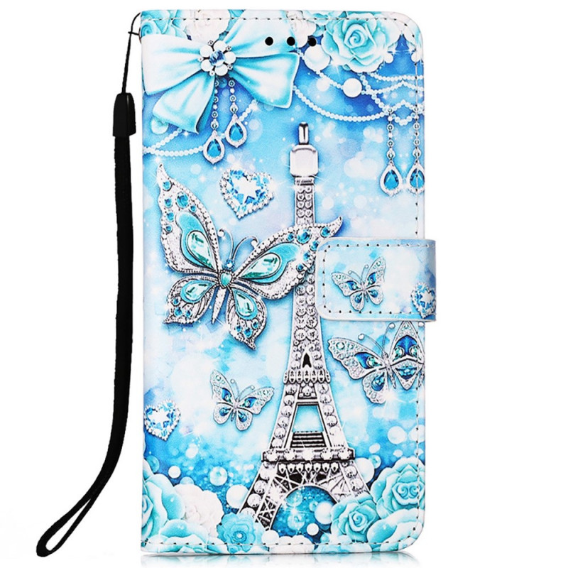 Samsung Galaxy A33 5G Suojakuori
 Eiffel-torni perhosja
 kantolenkki
lla