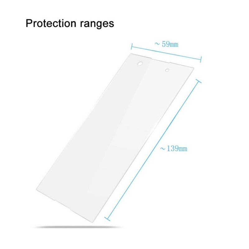 Sony Xperia XA1 läpinäkyvä karkaistu lasi suojaus