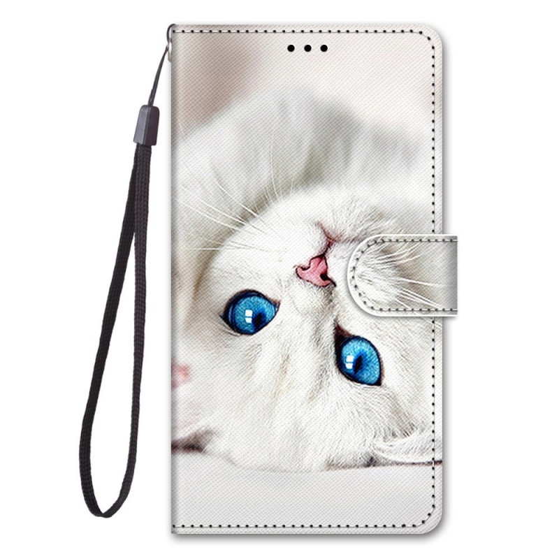Xiaomi Redmi Note 11 Pro Plus 5G Valkoinen kissa kantolenkki
 suojakotelo
