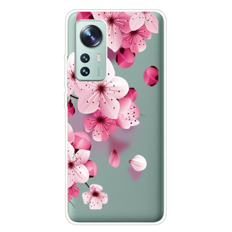 Xiaomi 12 Pro Silikoni Suojakuori
 vaaleanpunaisja
 kukat